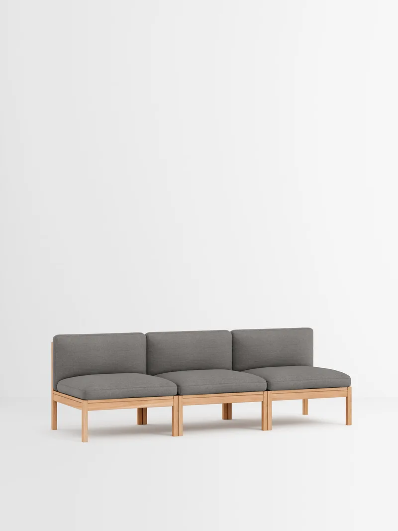 3 Seater Sofa van MOEBE in Autumn, Autumn 101, Oak – productfoto 9 van 34