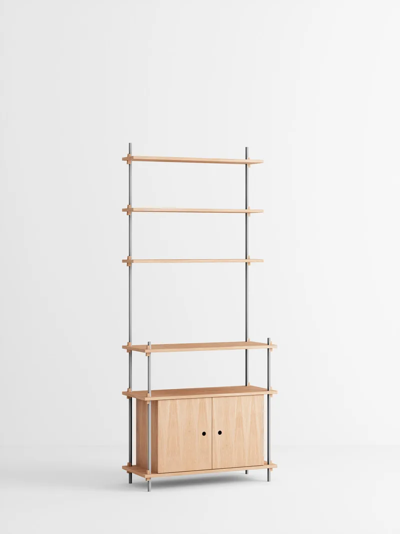 Shelving System – s.200.1.C von MOEBE in Black – Produktfoto 1 von 4