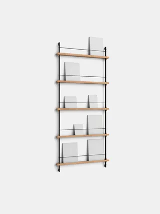 Magazine Shelving – MS.180.1 van MOEBE in Oak/Black – productfoto 11 van 11