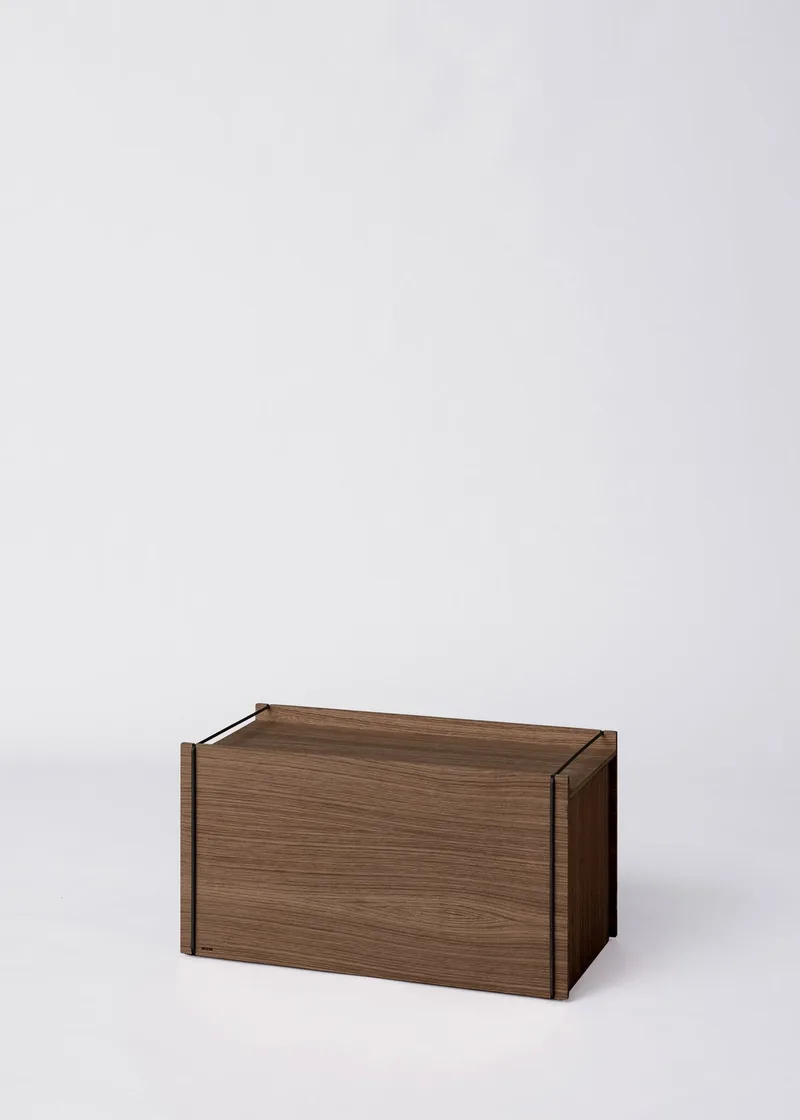 Storage Box van MOEBE in Smoked Oak / Black, Ja, Nee – productfoto