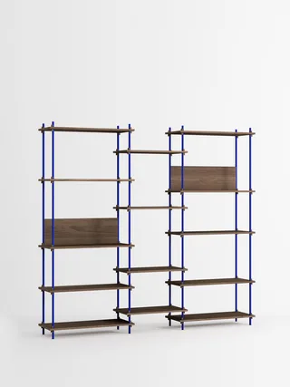 Shelving System – s.200.3.E by MOEBE in Smoked-Oak/Deep-Blue – product photo 4 of 4