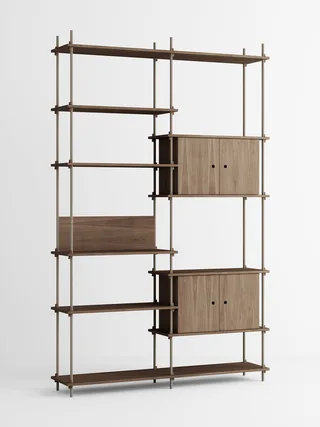 Shelving System – s.255.2.C by MOEBE in Smoked-Oak/Warm-Grey – product photo 4 of 4
