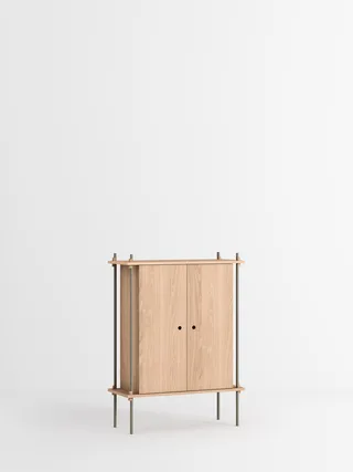 Shelving System – s.115.1.C von MOEBE in Oak/Warm-Grey – Produktfoto 4 von 4