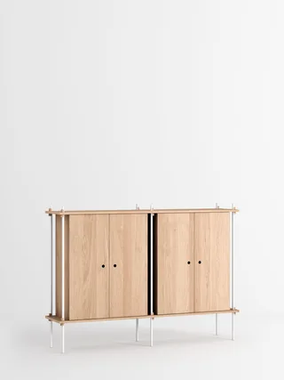 Shelving System – s.115.2.E de MOEBE en Oak/White – photo du produit 4 sur 4