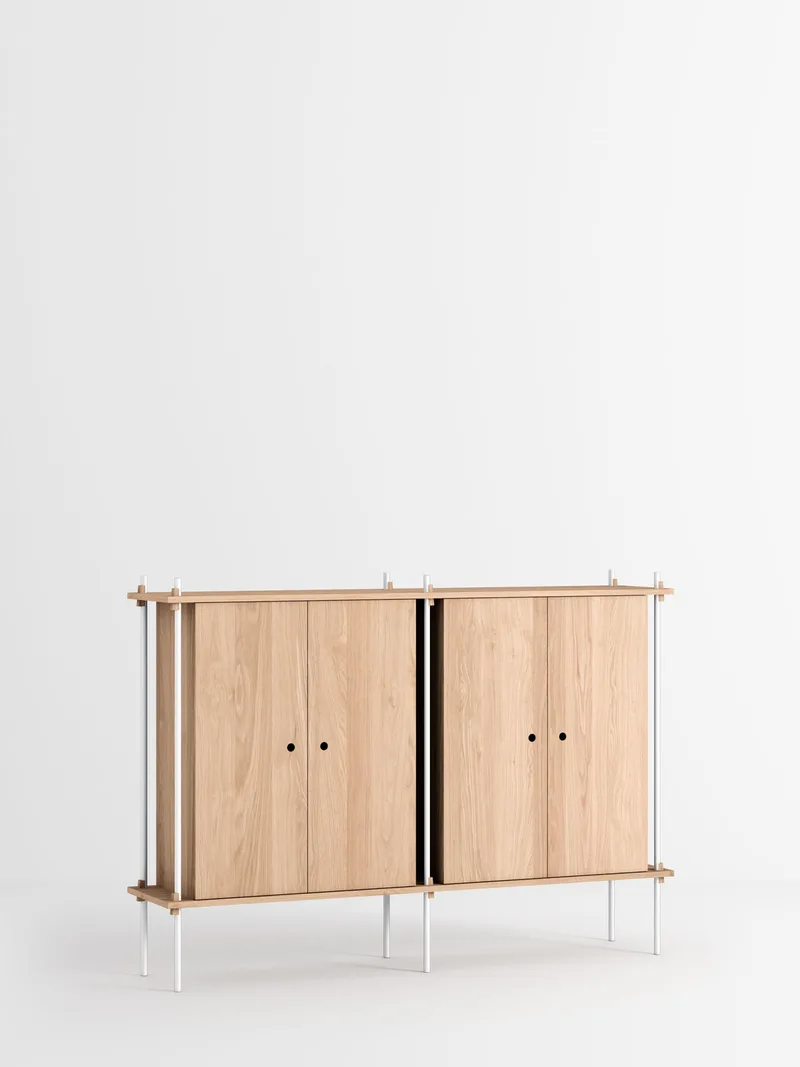 Shelving System – s.115.2.E de MOEBE en Oak/White – photo du produit 4 sur 4
