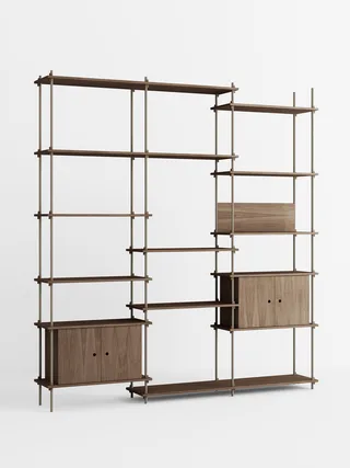 Shelving System – s.255.3.B by MOEBE in Smoked-Oak/Warm-Grey – product photo 4 of 4