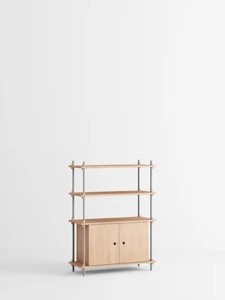 Shelving System – s.115.1.B by MOEBE in Black – product photo 1 of 4