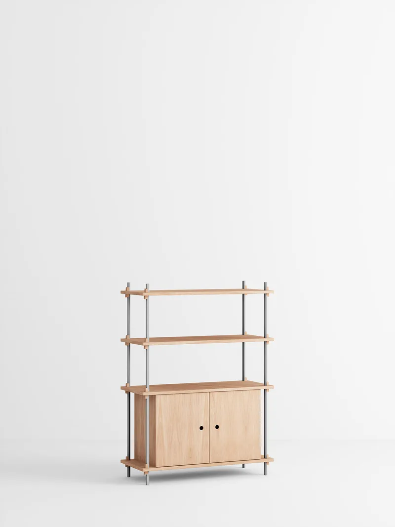 Shelving System – s.115.1.B by MOEBE in Black – product photo 1 of 4