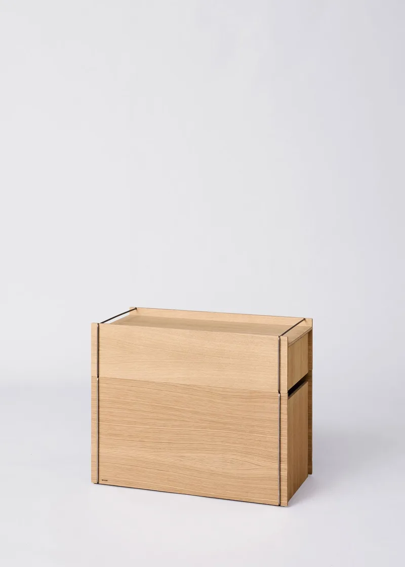 Storage Tower – Low von MOEBE in Stainless Steel, Nein – Produktfoto