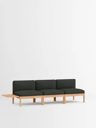 3 Seater Sofa with 1 Side Table by MOEBE in Autumn, Autumn 101, Oak – product photo 27 of 34