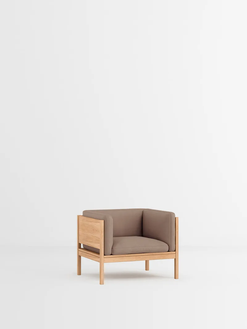 Lounge Chair de MOEBE en Field 2, Field 2 – 343, Oak – photo du produit