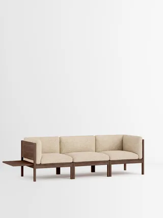 3 Seater Sofa with Sides + 1 Side Table van MOEBE in Moss, Moss 0019, Smoked Oak – productfoto 35 van 35