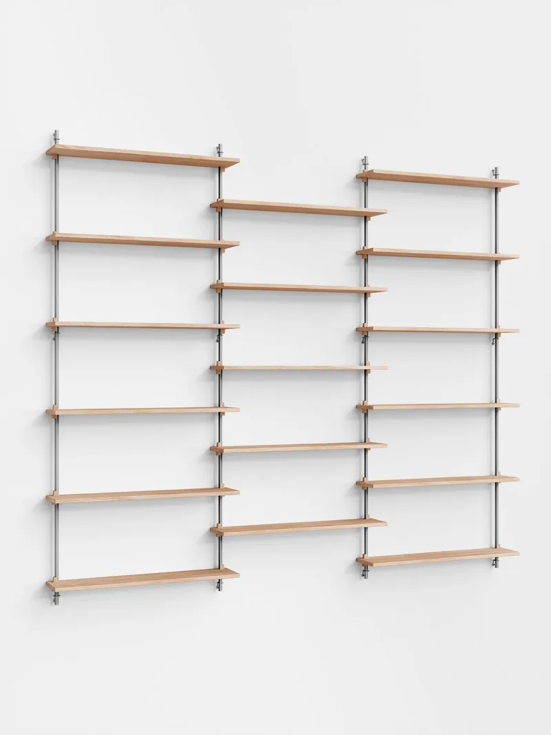Wall Shelving – ws.200.3 van MOEBE in Black – productfoto 1 van 4
