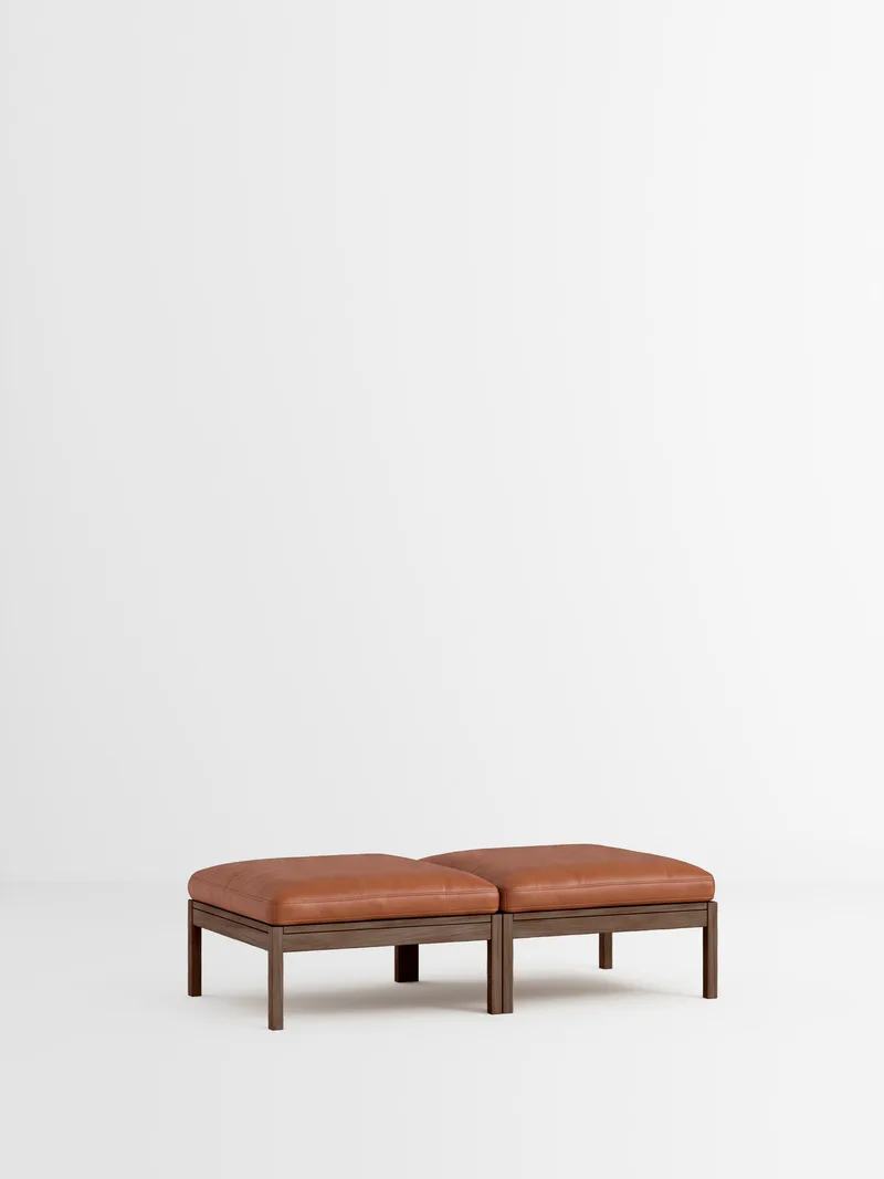 2 Seater Daybed van MOEBE in Leather, Cognac Leather, Smoked Oak – productfoto 35 van 35
