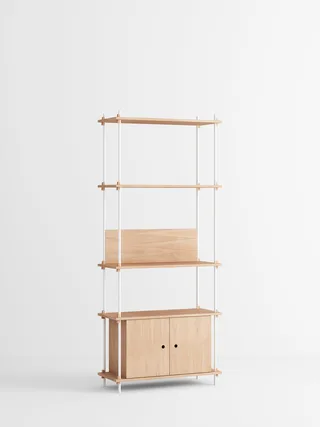 Shelving System – s.200.1.B van MOEBE in Oak/White – productfoto 4 van 4