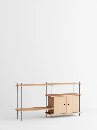Shelving System – s.85.2.C van MOEBE in Black – productfoto 1 van 4