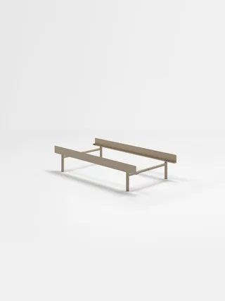 Bed 90 cm de MOEBE en Sand, Low – None, I'll get my own – photo du produit 25 sur 25