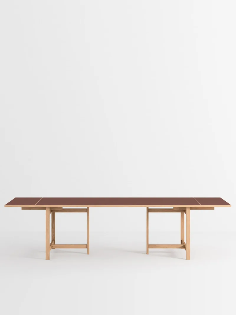 Rectangular Dining Table de MOEBE en 220 cm, 2, Burgundy – photo du produit 13 sur 13
