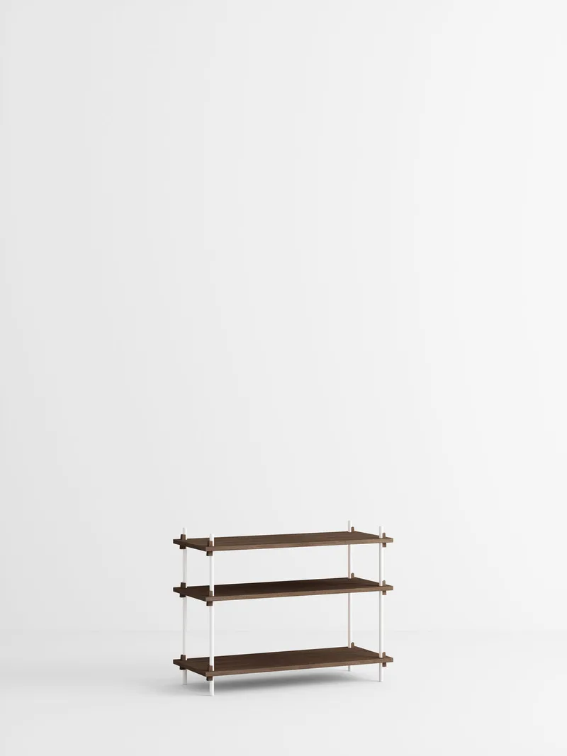 Shelving System – s.65.1.A by MOEBE in Smoked-Oak/White – product photo 5 of 5