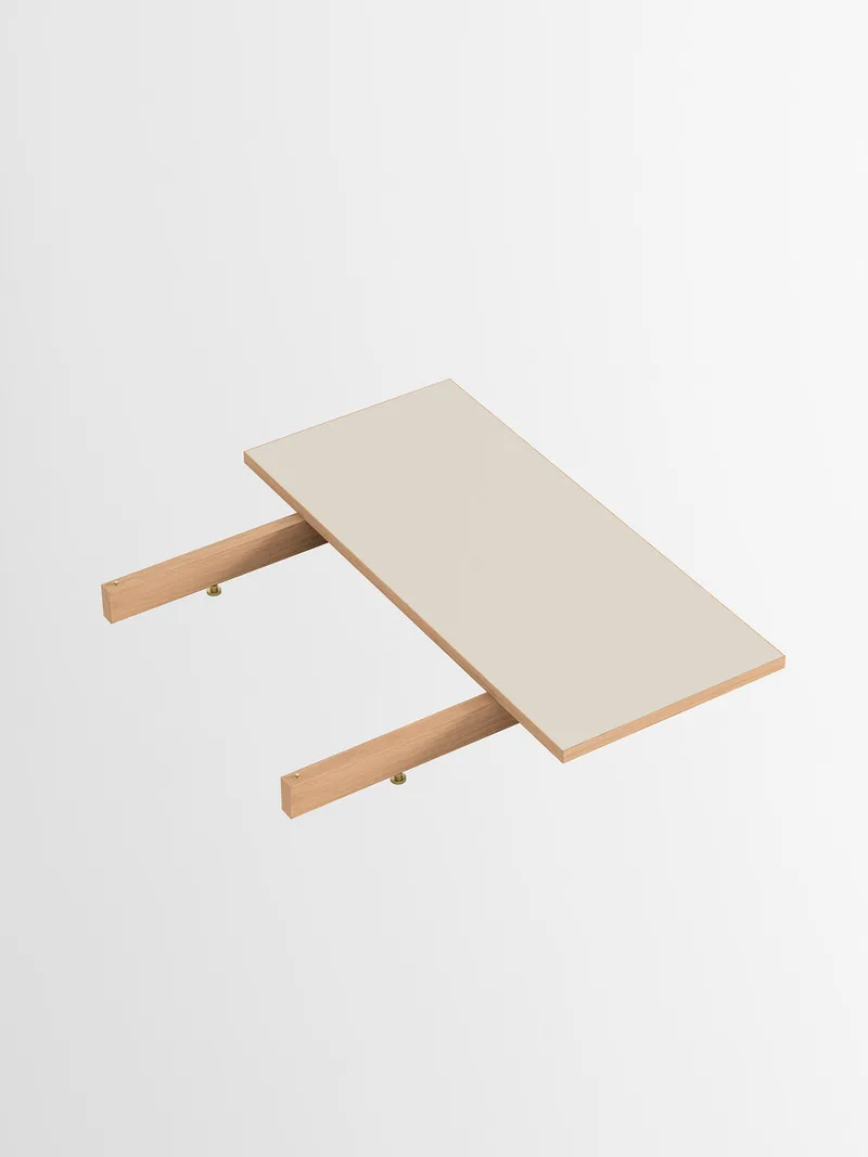 Rectangular Dining Table van MOEBE in Extension Only, 1, Warm Beige – productfoto 13 van 13
