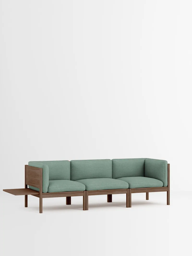3 Seater Sofa with Sides + 1 Side Table by MOEBE in Re-Wool 2, Re-Wool 2 – 868, Smoked Oak – product photo 35 of 35