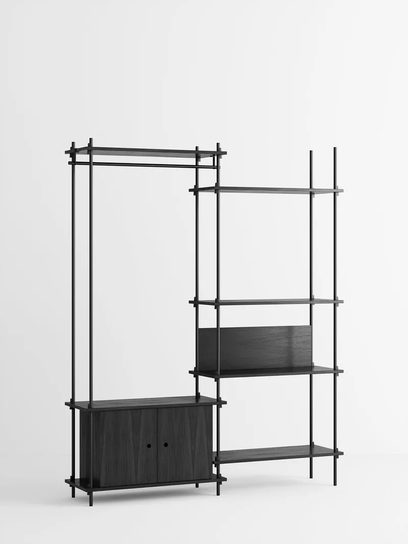 Shelving System – s.200.2.G van MOEBE in Black – productfoto 4 van 4