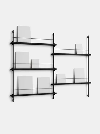 Magazine Shelving – MS.115.2 by MOEBE in Black – product photo 6 of 13
