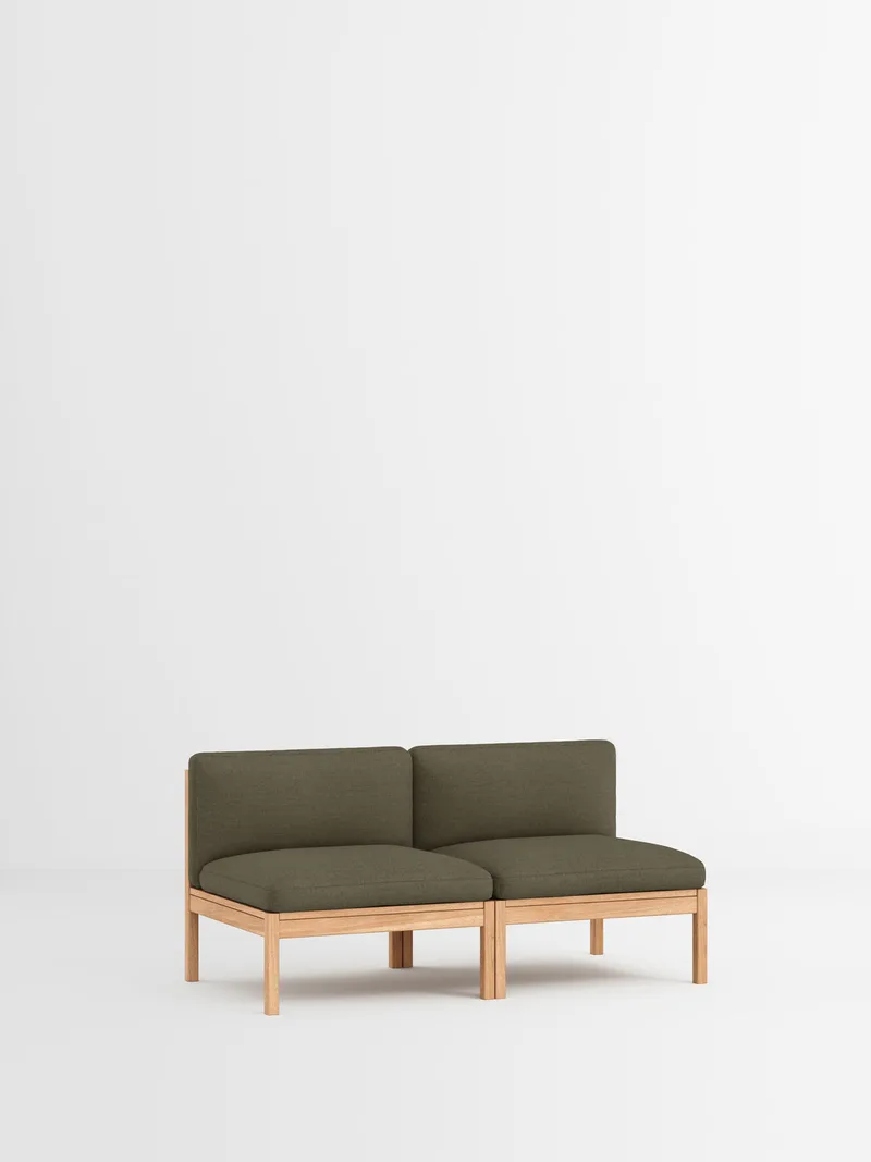 2 Seater Sofa von MOEBE in Autumn, Autumn 101, Oak – Produktfoto 28 von 34