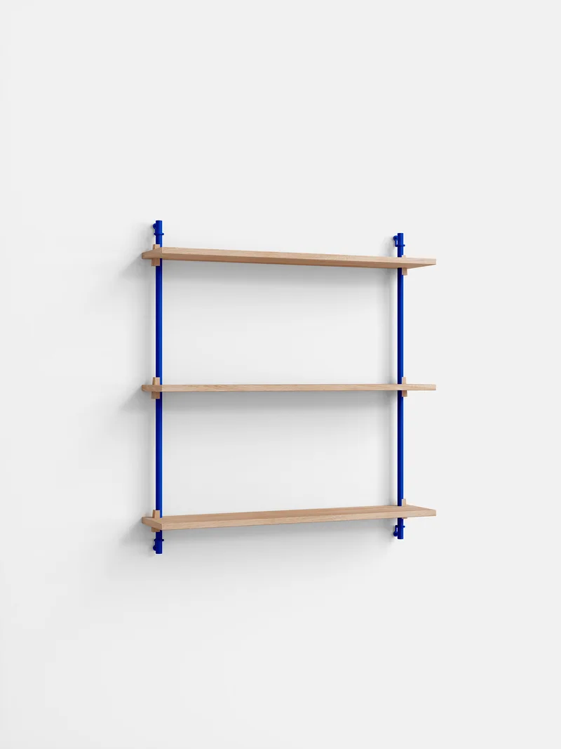Wall Shelving – ws.85.1 de MOEBE en Oak/Deep-Blue – photo du produit 4 sur 4