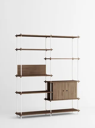 Shelving System – s.200.2.C van MOEBE in Smoked-Oak/White – productfoto 4 van 4