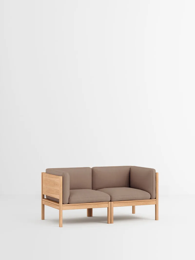 2 Seater Sofa with Sides by MOEBE in Autumn, Autumn 101, Oak – product photo 23 of 34