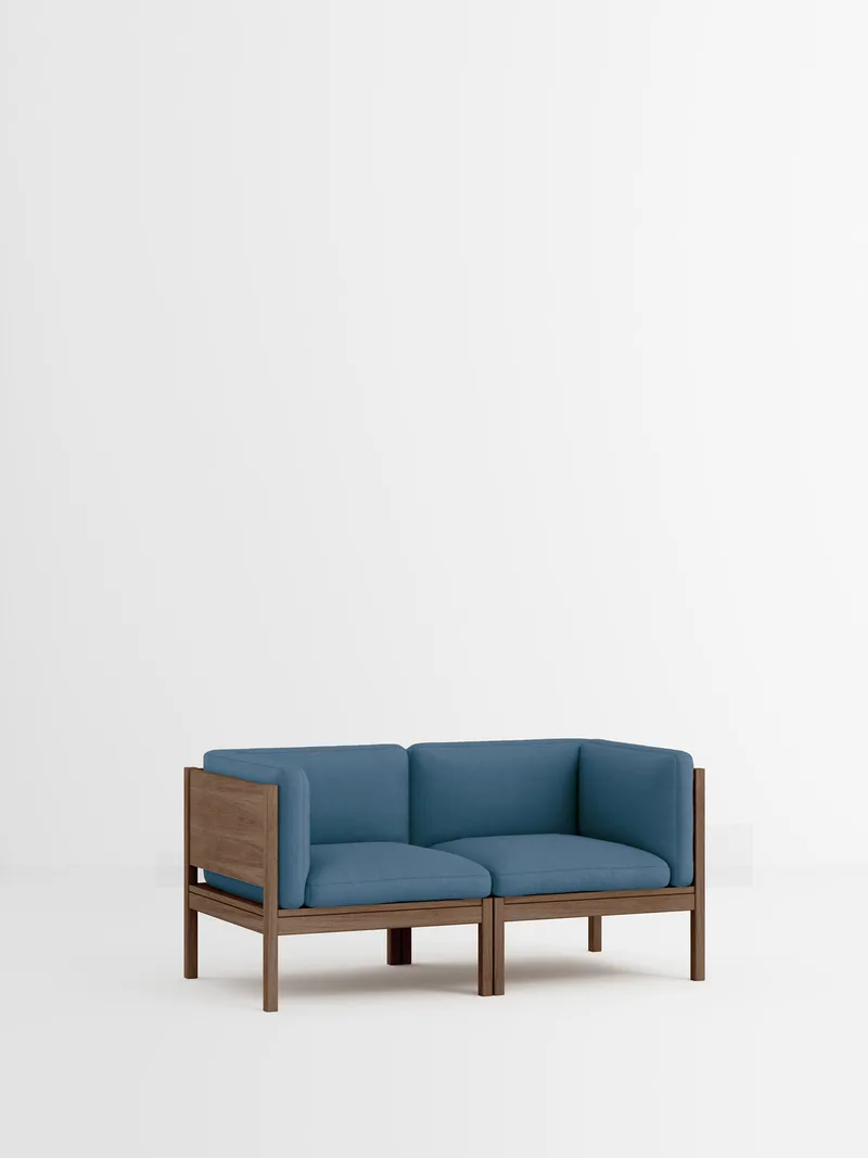 2 Seater Sofa with Sides van MOEBE in Field 2, Field 2 – 733, Smoked Oak – productfoto 35 van 35