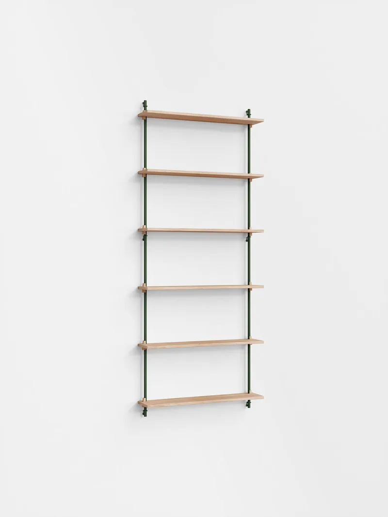 Wall Shelving – ws.200.1 von MOEBE in Oak/Pine-Green – Produktfoto 4 von 4
