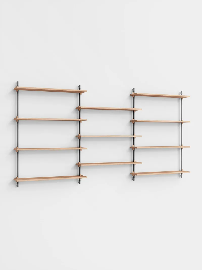 Wall Shelving – ws.115.3 de MOEBE en Black – photo du produit 1 sur 4