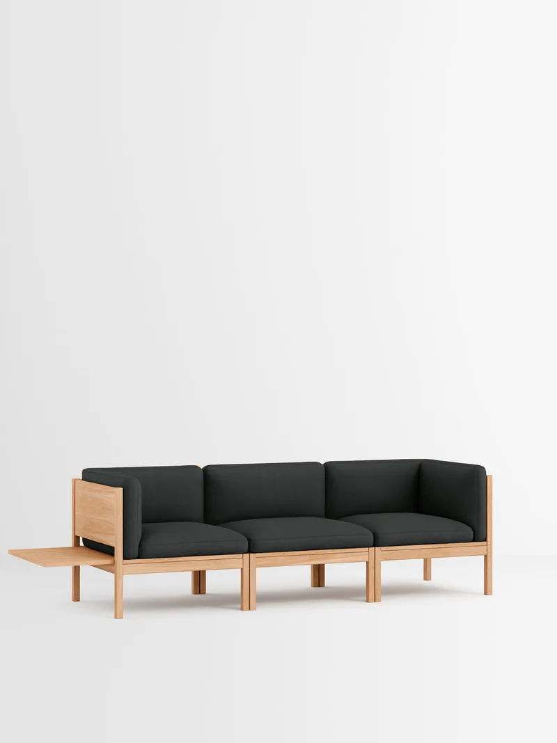 3 Seater Sofa with Sides + 1 Side Table van MOEBE in Autumn, Autumn 101, Oak – productfoto 13 van 34