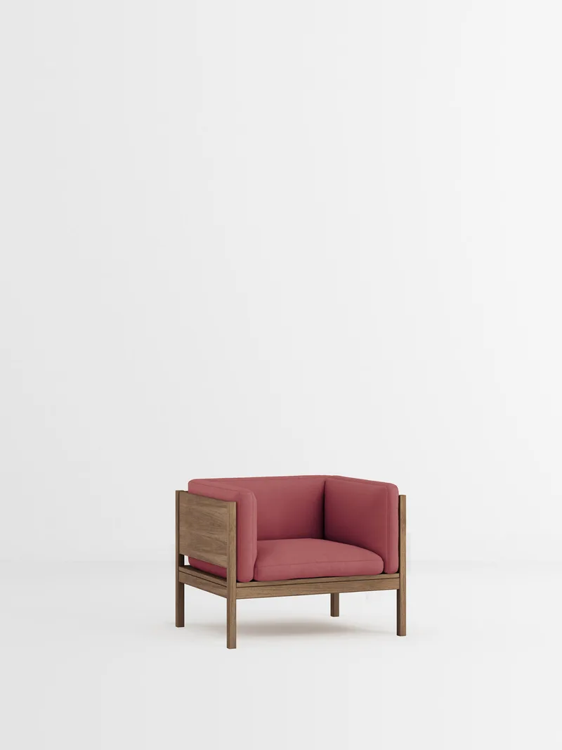Lounge Chair de MOEBE en Field 2, Field 2 – 643, Smoked Oak – photo du produit