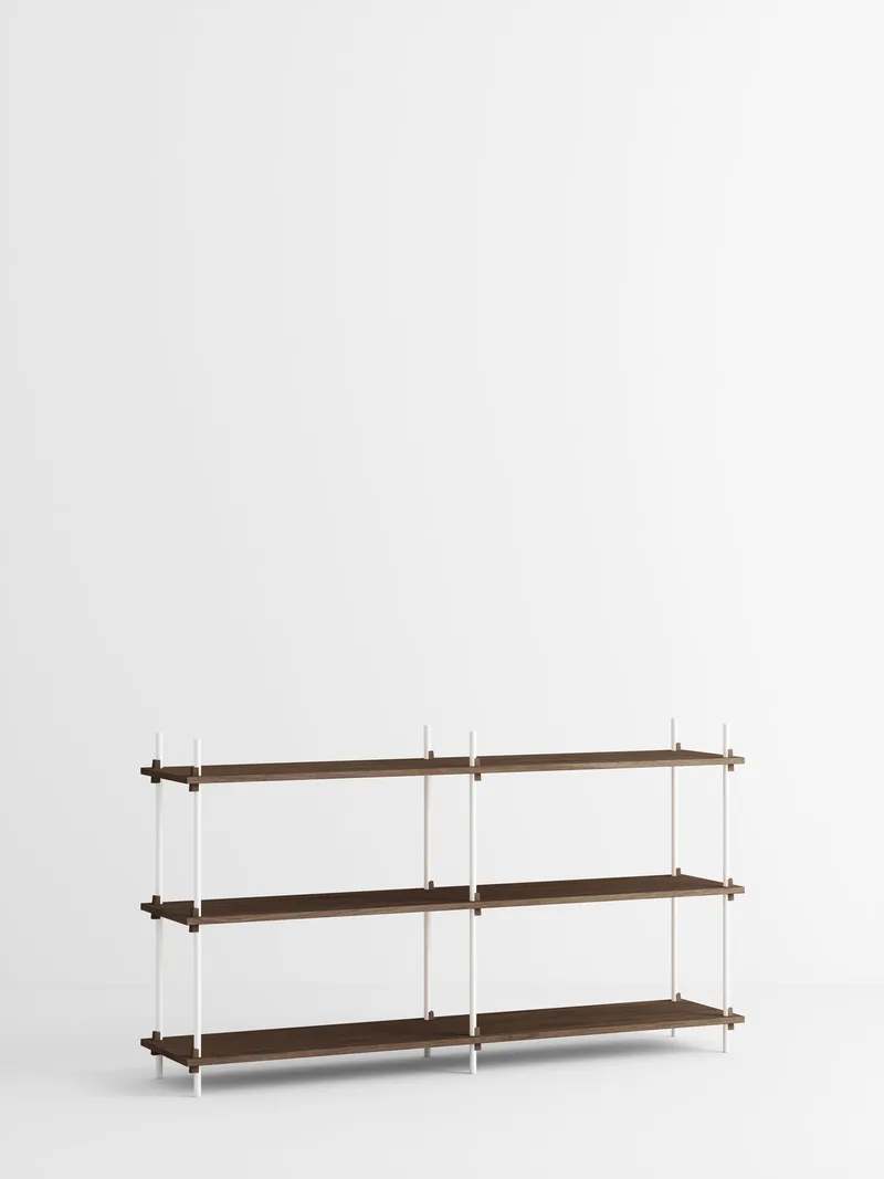Shelving System – s.85.2.B by MOEBE in Smoked-Oak/White – product photo 4 of 4