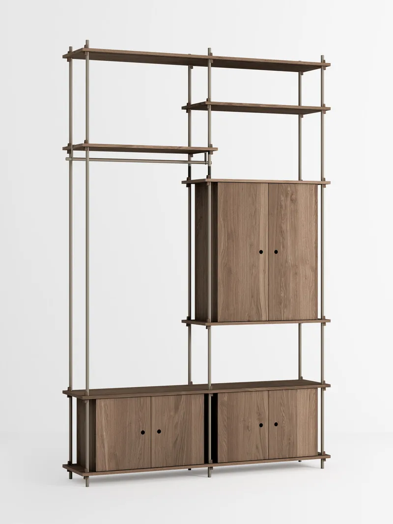 Shelving System – s.255.2.J by MOEBE in Smoked-Oak/Warm-Grey – product photo 4 of 4
