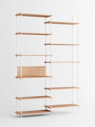 Shelving System – s.255.2.A van MOEBE in Oak/White – productfoto 4 van 4