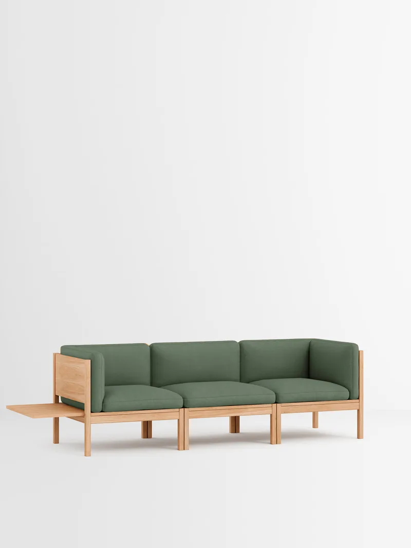 3 Seater Sofa with Sides + 1 Side Table van MOEBE in Autumn, Autumn 101, Oak – productfoto 11 van 34