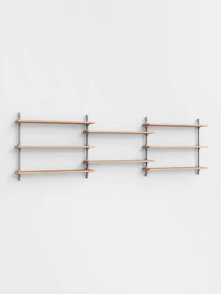 Wall Shelving – ws.65.3 by MOEBE in Black – product photo 1 of 4