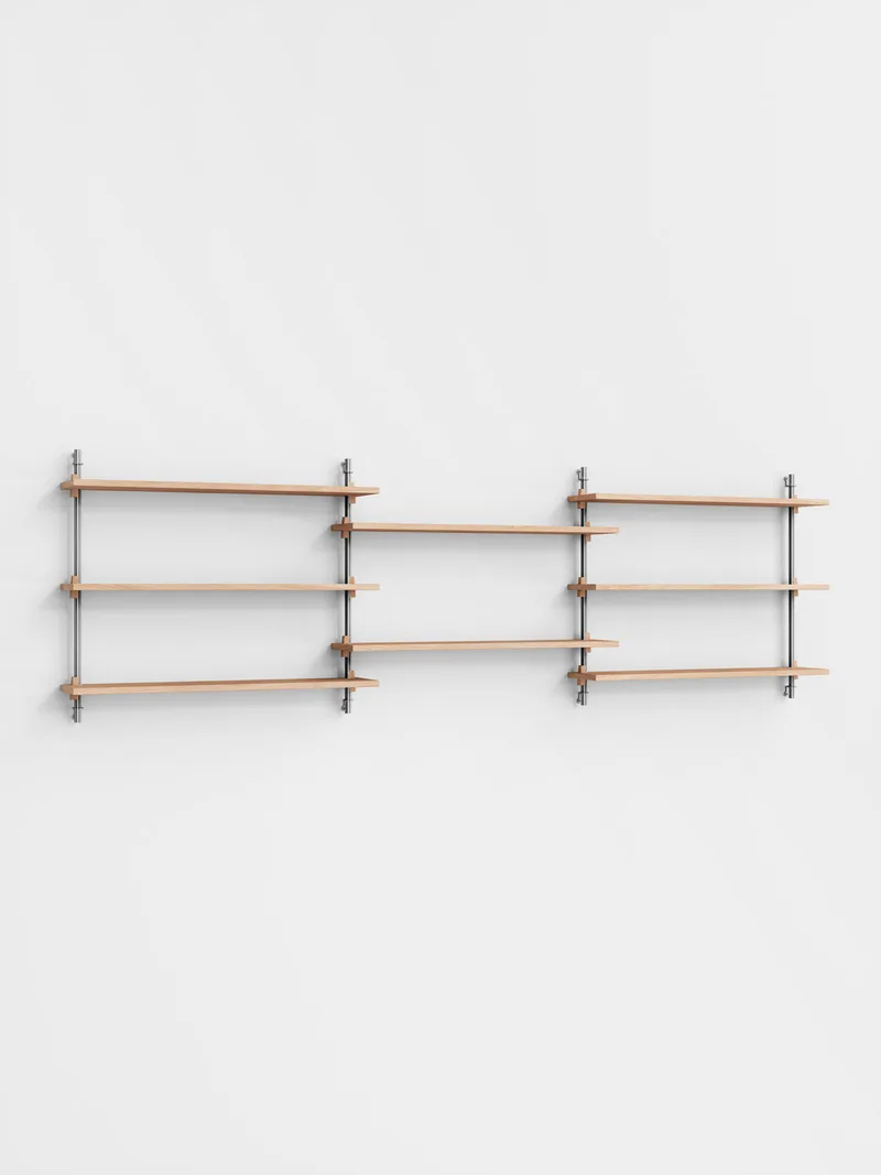 Wall Shelving – ws.65.3 by MOEBE in Black – product photo 1 of 4