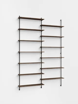 Wall Shelving – ws.230.2 von MOEBE in Smoked-Oak/Black – Produktfoto 5 von 5
