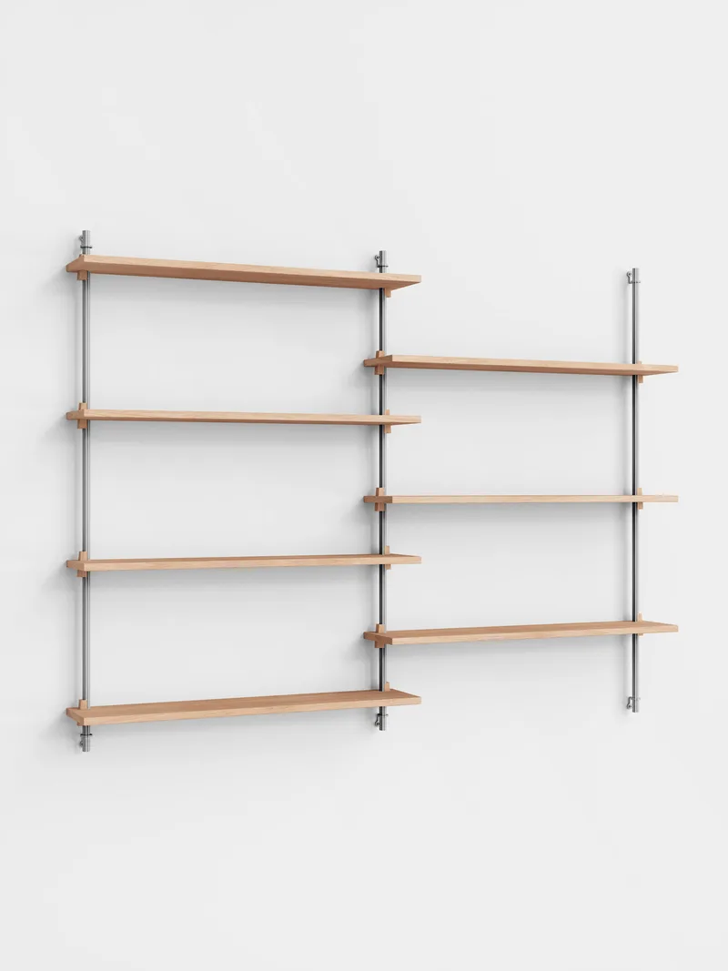 Wall Shelving – ws.115.2 by MOEBE in Black – product photo 2 of 5