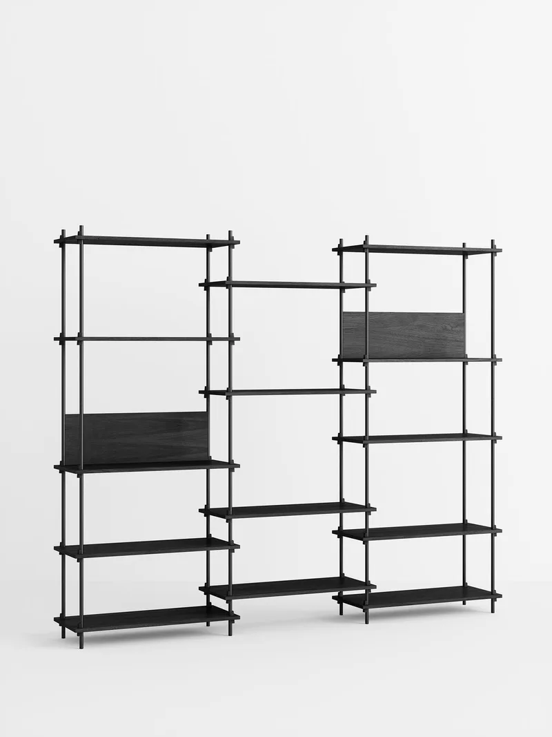 Shelving System – s.200.3.A van MOEBE in Black – productfoto 4 van 4