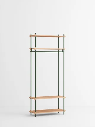 Shelving System – s.200.1.F by MOEBE in Oak/Pine-Green – product photo 4 of 4