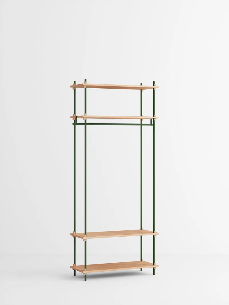 Shelving System – s.200.1.F by MOEBE in Oak/Pine-Green – product photo 4 of 4