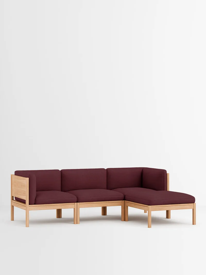 Modular Sofa by MOEBE in Autumn, Autumn 971, Oak – product photo 3 of 14