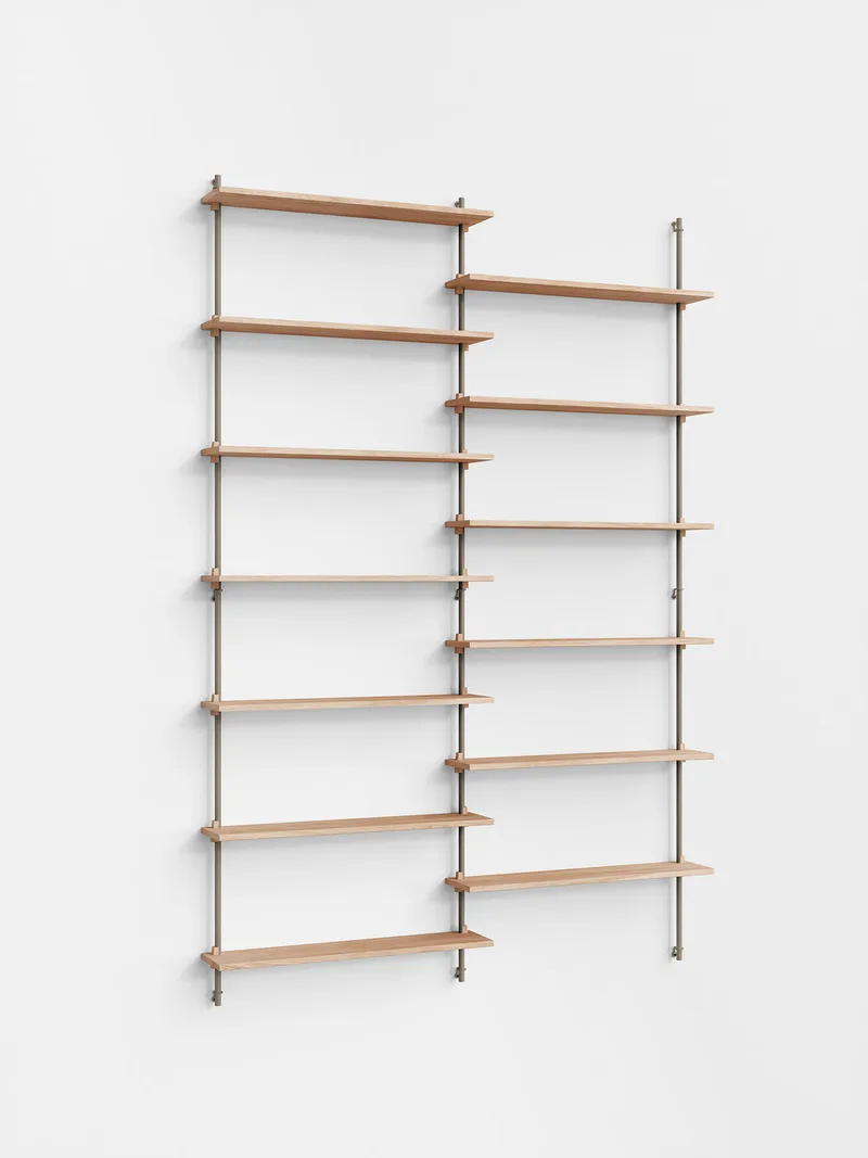 Wall Shelving – ws.230.2 von MOEBE in Black – Produktfoto 1 von 5