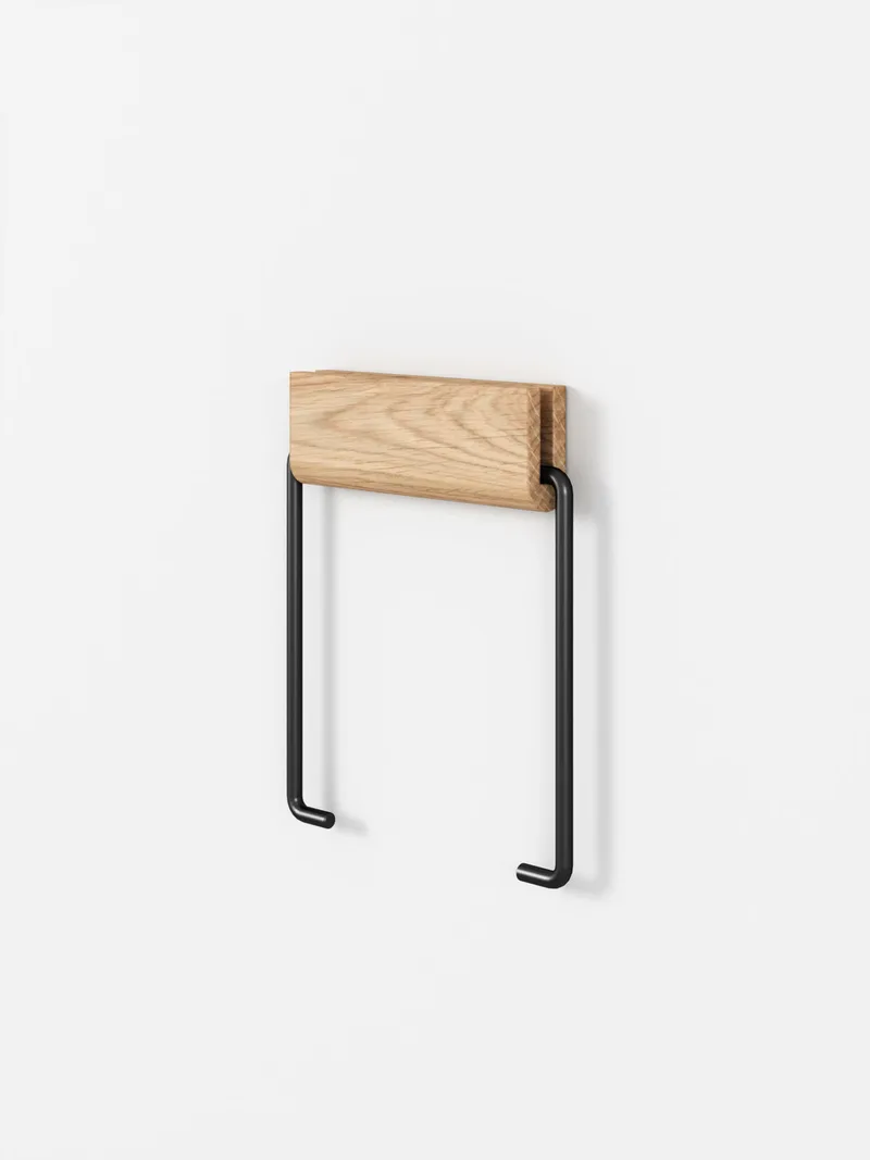 Toilet Roll Holder by MOEBE in Oak-Black – product photo